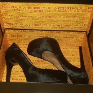 Pour La Victoire Ivette Black Baby Pony shoes